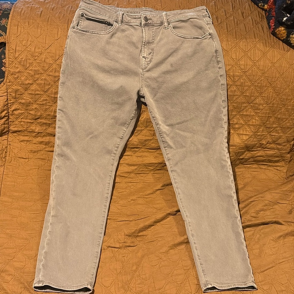 American eagle size 36 gray athletic fit jeans